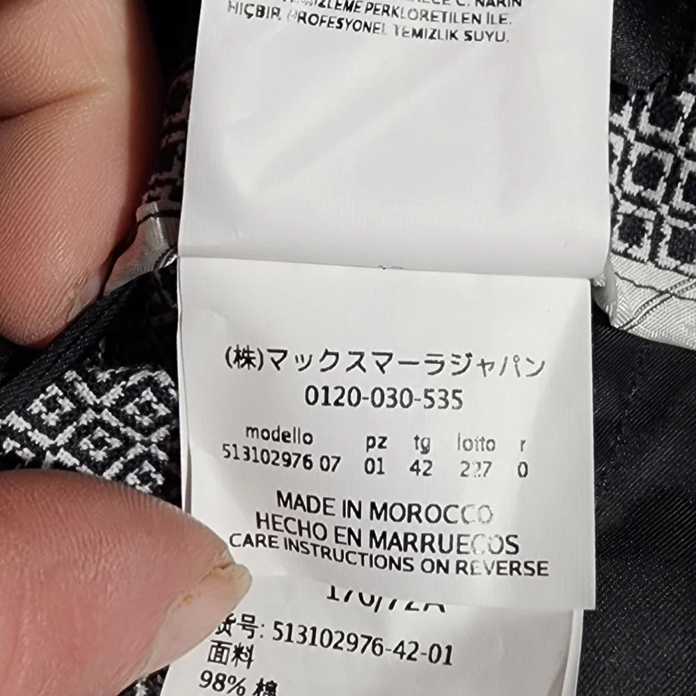 MAXMARA WEEKEND Capri Flare FITW19 Stretch, Size 8 - Picture 6 of 9